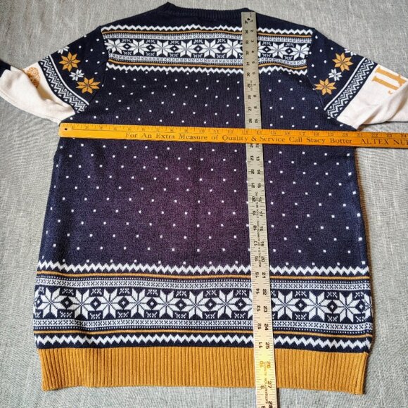 Harry Potter Wizarding World Sweater Size XS Hedwig Owl Ugly Knit Woven Numskull - Picture 9 of 10